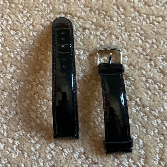 Michele Other - Michelle Black Patent Leather Watch Strap